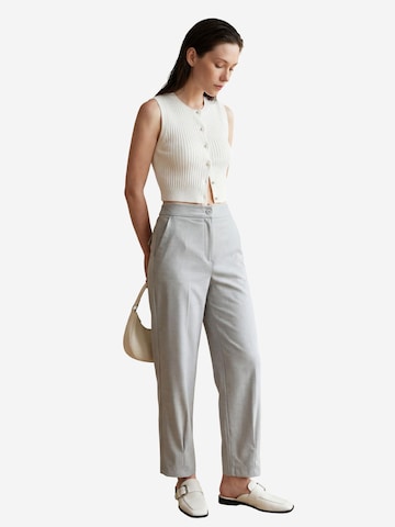 Effilé Pantalon à plis My fashion en gris