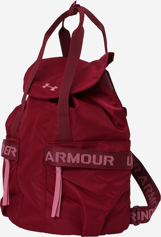 UNDER ARMOUR Sports Backpack 'Favorite' in Red: front