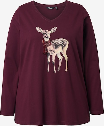 Ulla Popken Shirt in Lila: voorkant