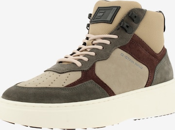 G-Star RAW High-Top Sneakers 'LASH MID BLK' in Beige: front