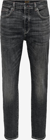 juoda Only & Sons Siaurėjantis Džinsai 'ONSYOKE': priekis