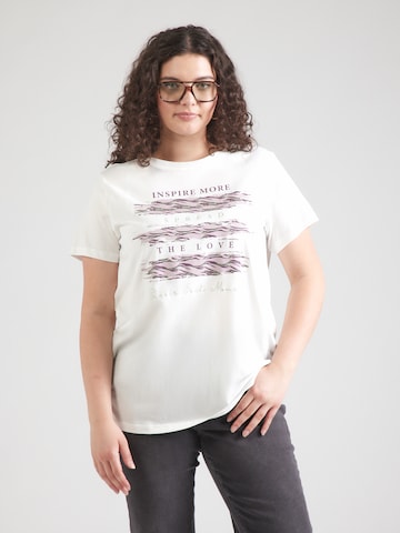 ONLY Carmakoma Shirt 'CARCRUZ' in White: front