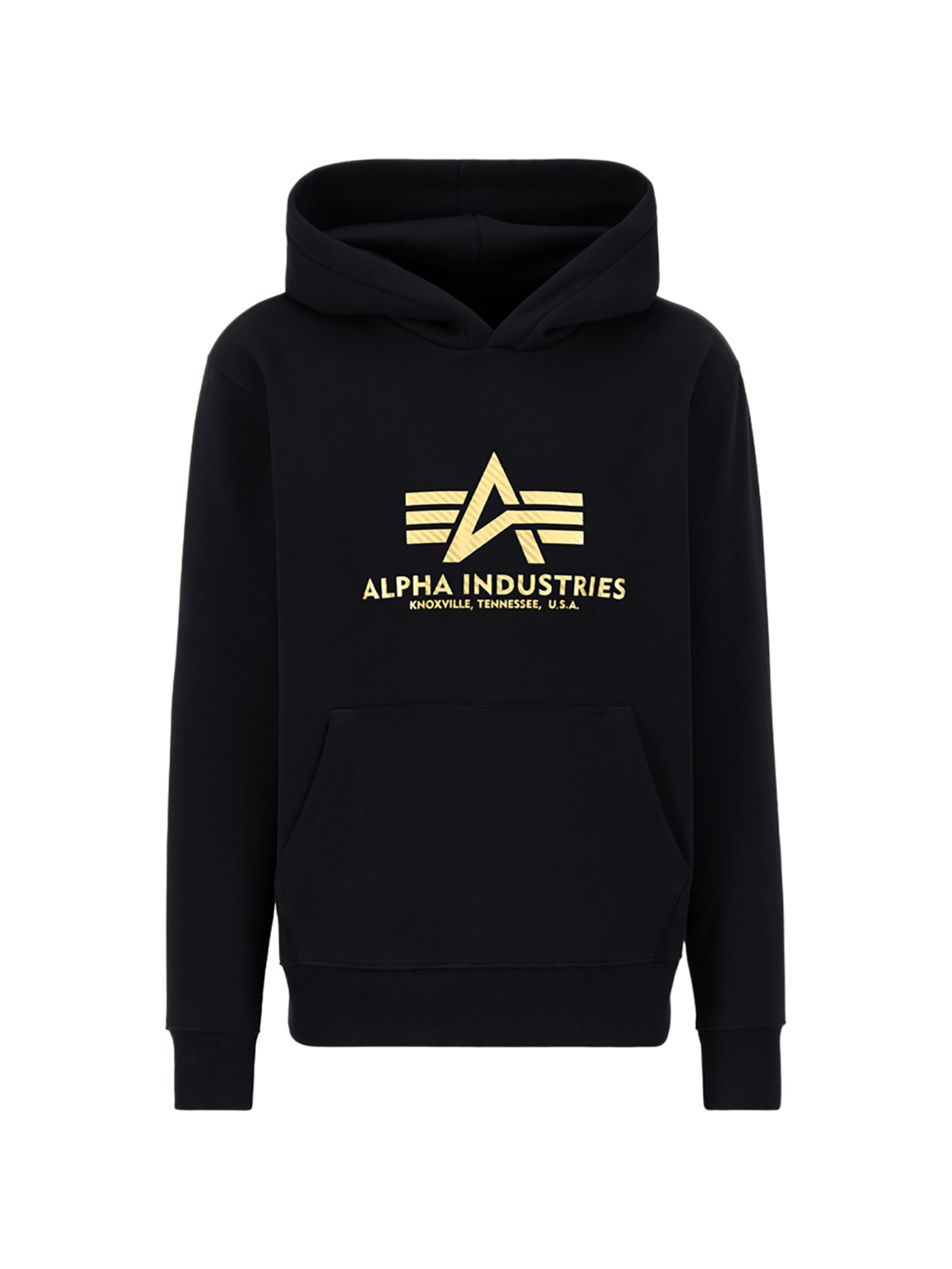 ALPHA INDUSTRIES Sweatshirt 'Carbon' in Schwarz