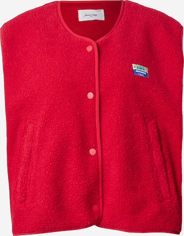 Gilet 'HOKTOWN' AMERICAN VINTAGE en rouge : devant