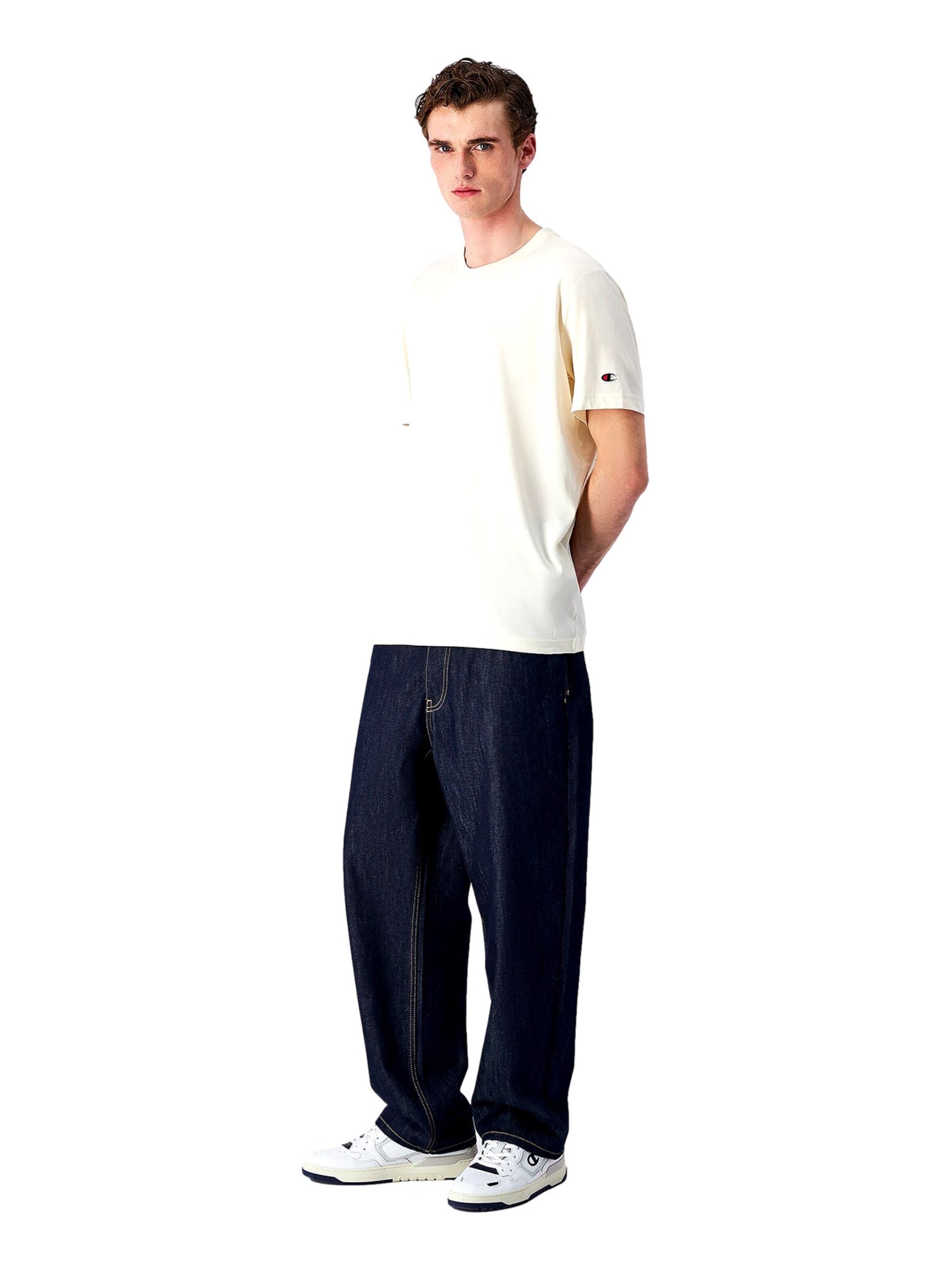 T-Shirt Champion Authentic Athletic Apparel en blanc
