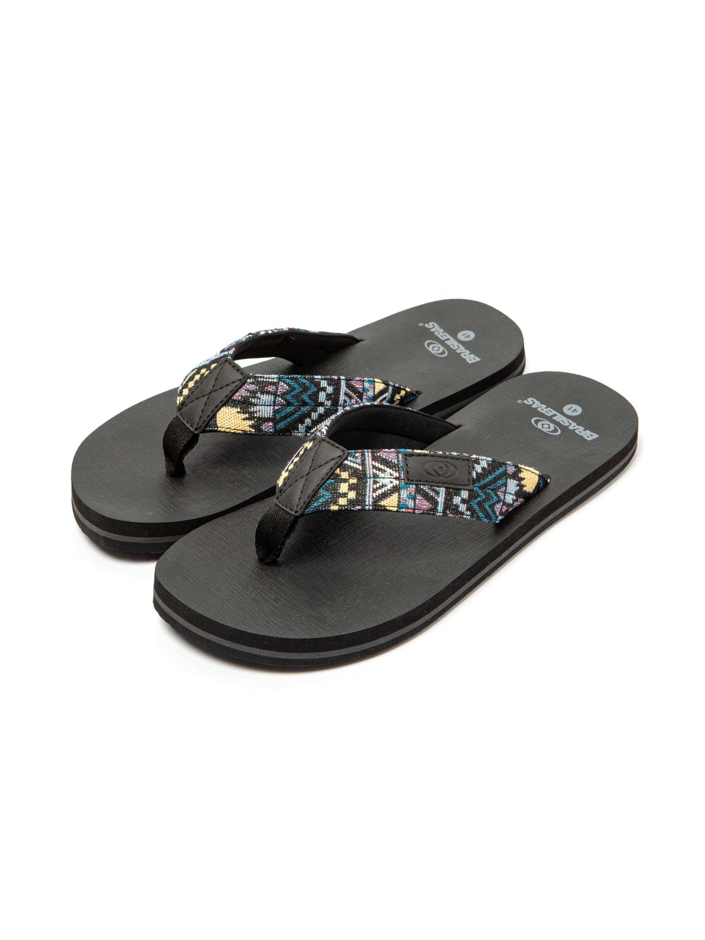 Brasileras - Zapatos para playa y agua 'Azteca' en negro