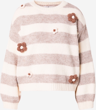 Hailys Pulover 'Fi44lana' u svijetlobež / smeđa / taupe siva, Pregled proizvoda