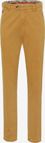Meyer Hosen Slim fit Chino Pants in Yellow: front