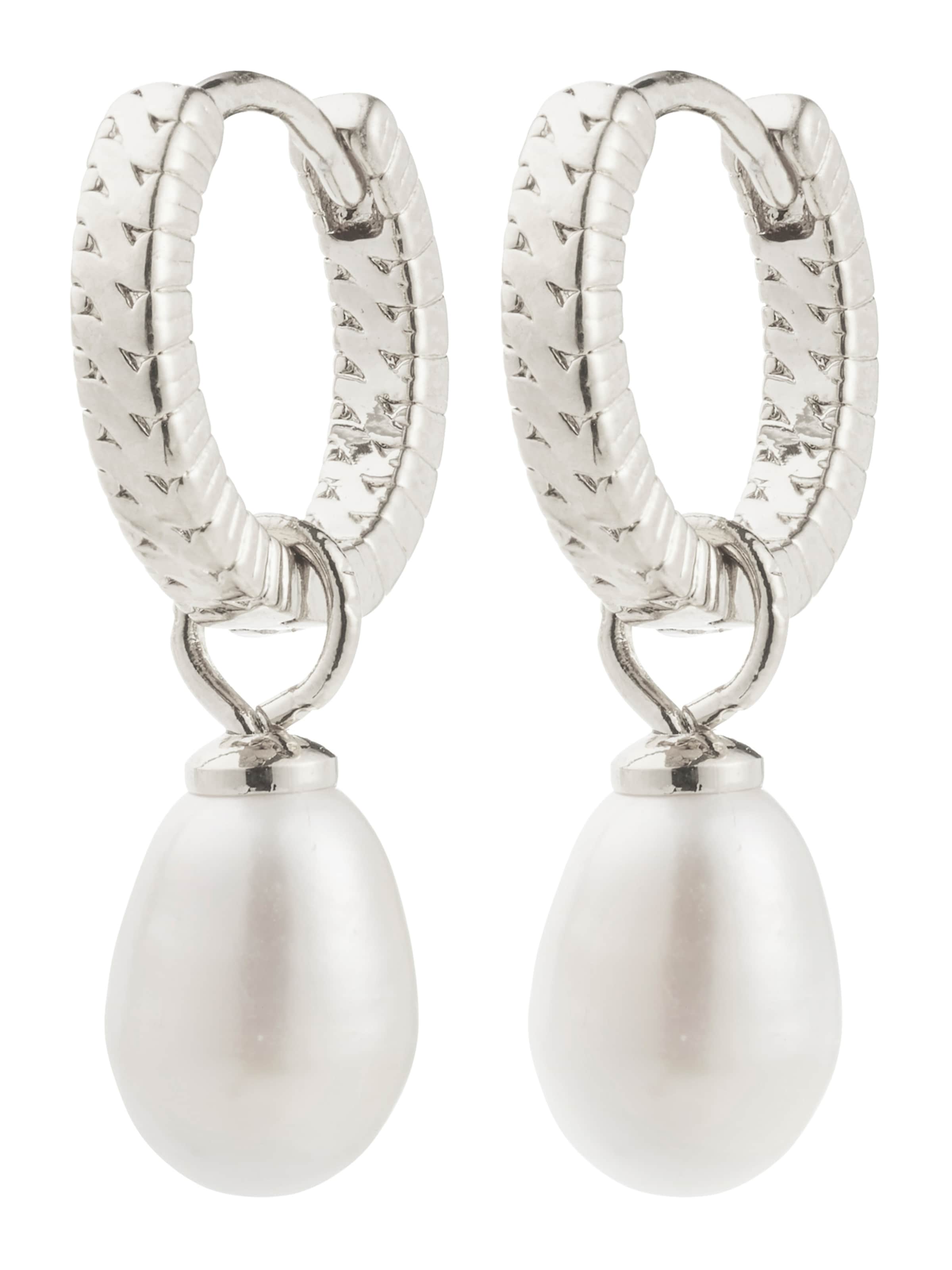 sidabrinė Pilgrim Auskarai 'Elliana': priekis