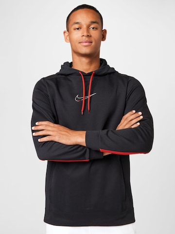 NIKE Athletic Sweatshirt in Black: front