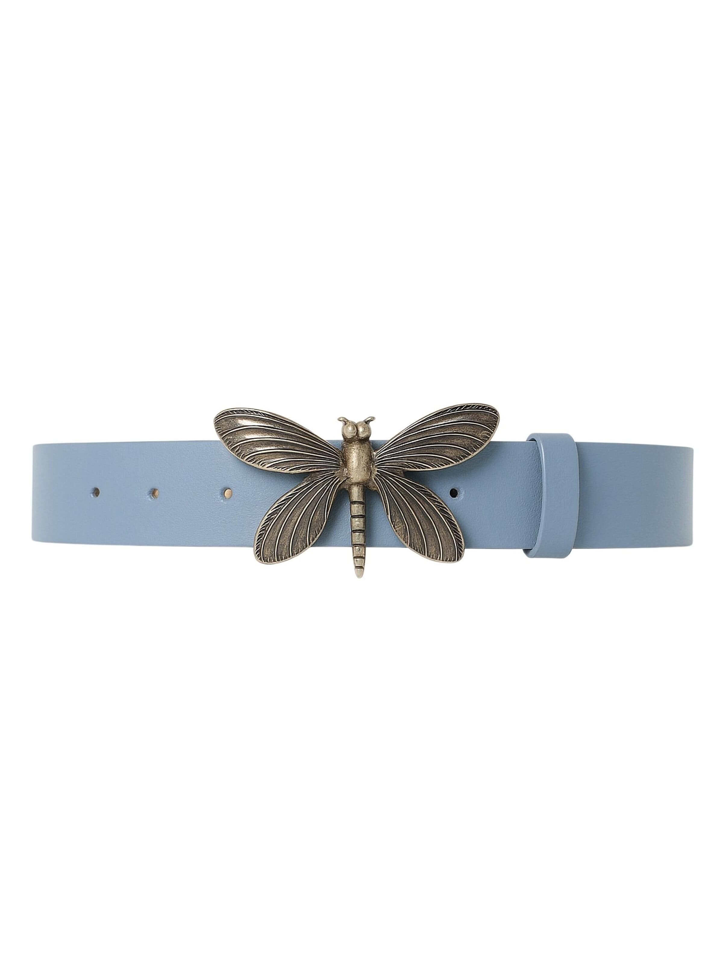 COLLEZIONE ALESSANDRO Belt 'Libelle' in Blue: front