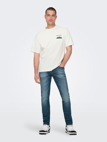 Only & Sons Μπλουζάκι 'ONSRylan' σε λευκό