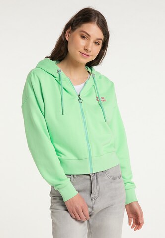 MYMO Sweat jacket in Green: front