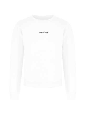 Smilodox Sweatshirt 'Kyrie' in Wit: voorkant