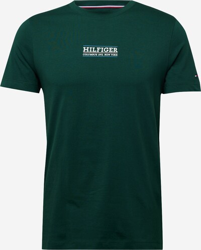 TOMMY HILFIGER Тениска в лазурно синьо / нефритено зелено / червено / бяло, Преглед на продукта