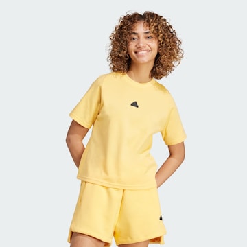 ADIDAS SPORTSWEAR Λειτουργικό μπλουζάκι 'Z.N.E.' σε κίτρινο: μπροστά