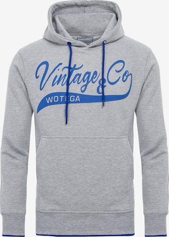 WOTEGA Sweatshirt 'WT Star' in Grau: Vorderseite