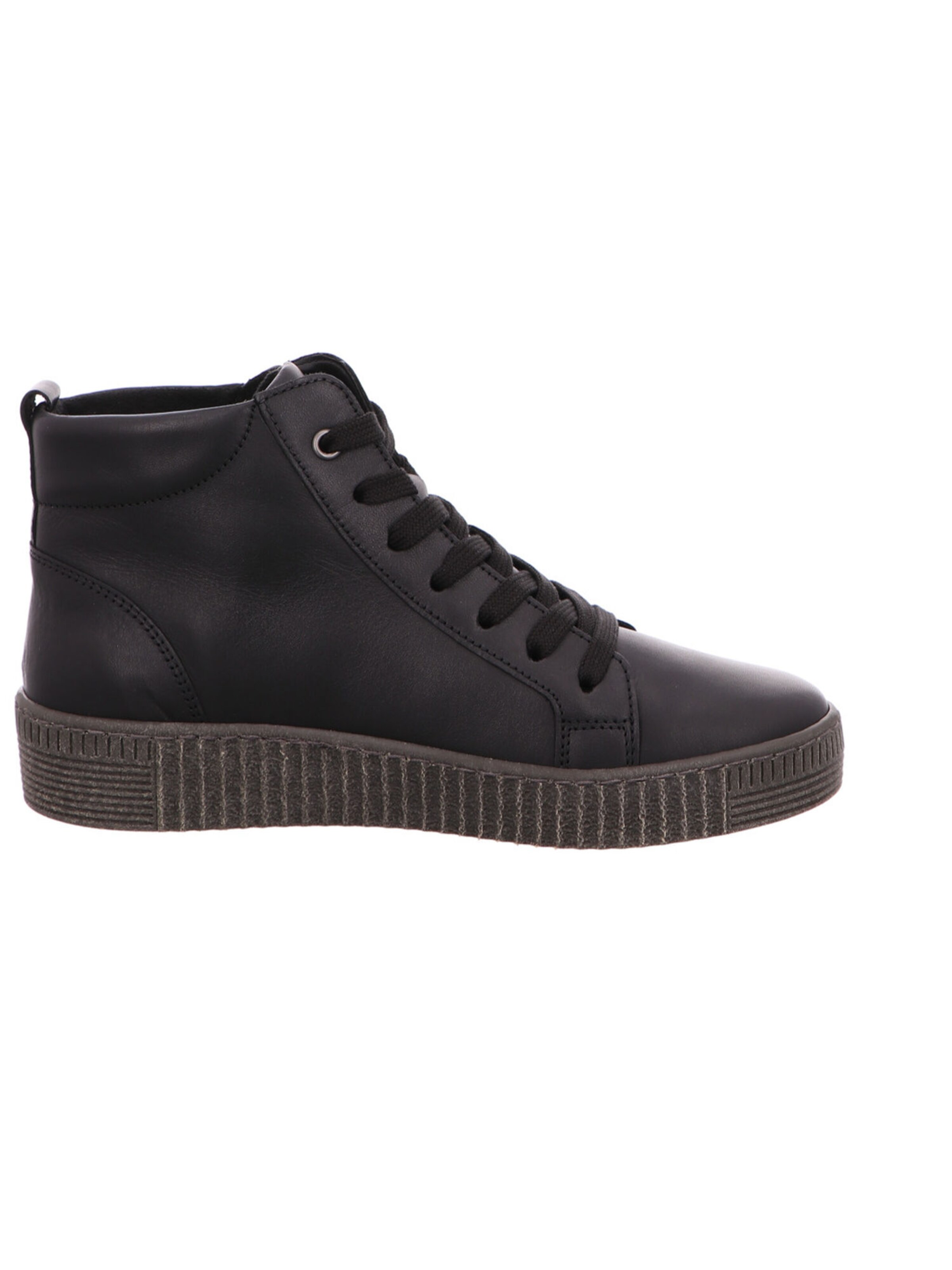 GABOR Schnürstiefelette in Schwarz