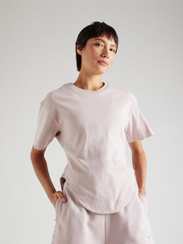 ADIDAS BY STELLA MCCARTNEY - Camiseta funcional 'Curfed Hem' en rosa: frente