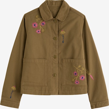 Seasalt Cornwall Between-season jacket 'Porth Embroidered' in Green: front