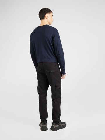 Effilé Pantalon cargo QS en noir