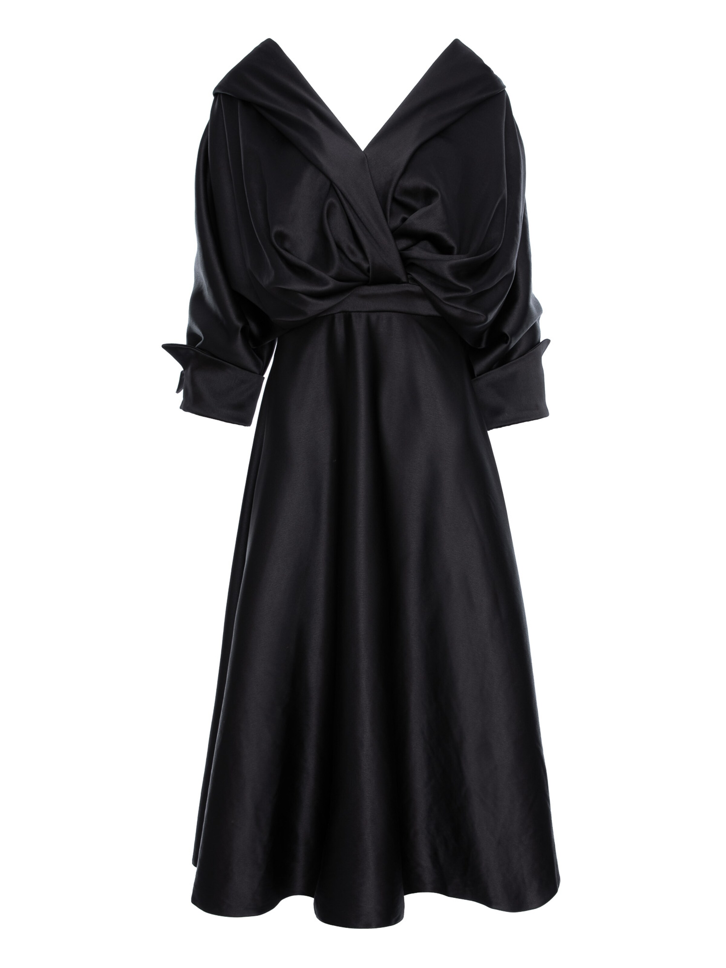 Robe de soirée acob a porter en noir : devant