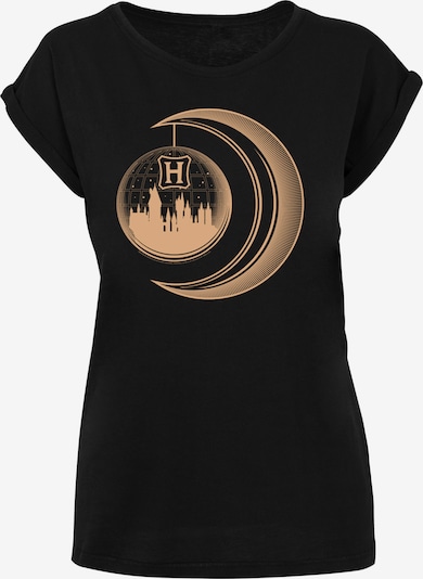 F4NT4STIC T-shirt 'Harry Potter Hogwarts Moon' en camel / noir, Vue avec produit