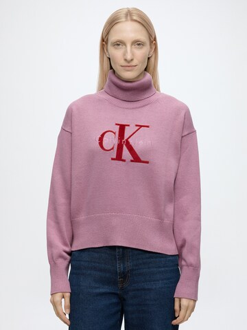 Calvin Klein Jeans Pullover in Lila: Vorderseite