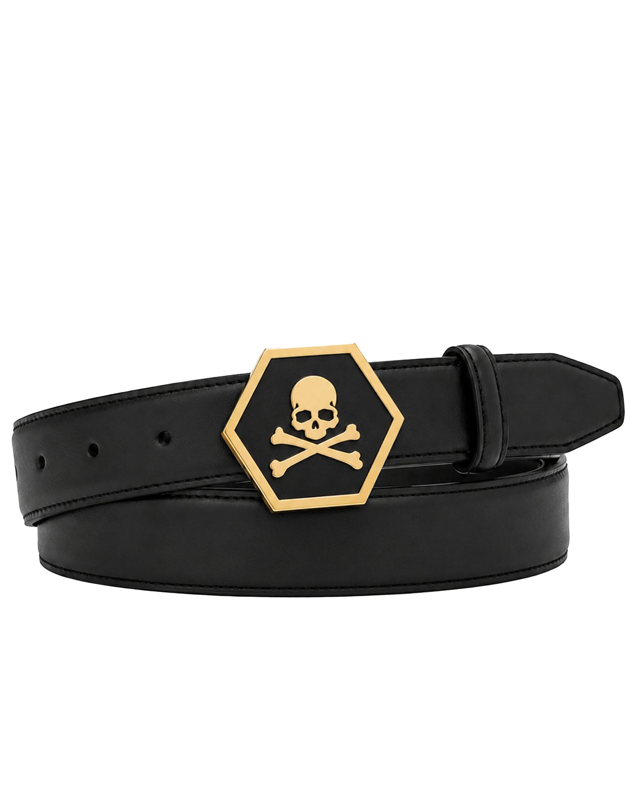 Philipp Plein Belt in Black: front