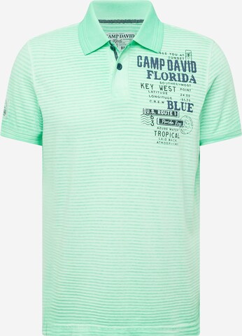CAMP DAVID Tričko – zelená: přední strana