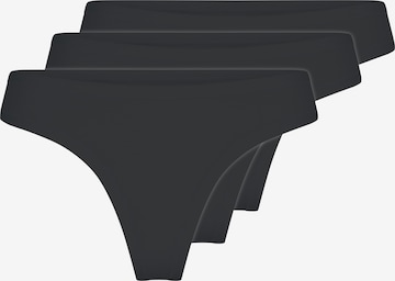 LingaDore Thong in Black: front