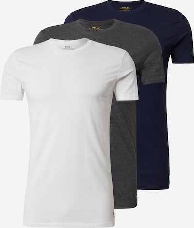 Polo Ralph Lauren Aluspaita 'Spring Start' värissä laivastonsininen / meleerattu harmaa / offwhite, Tuotenäkymä