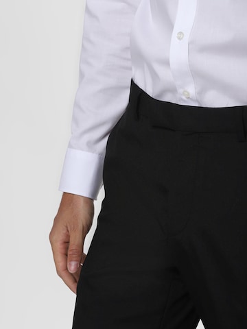 Finshley & Harding Slimfit Bügelfaltenhose in Schwarz