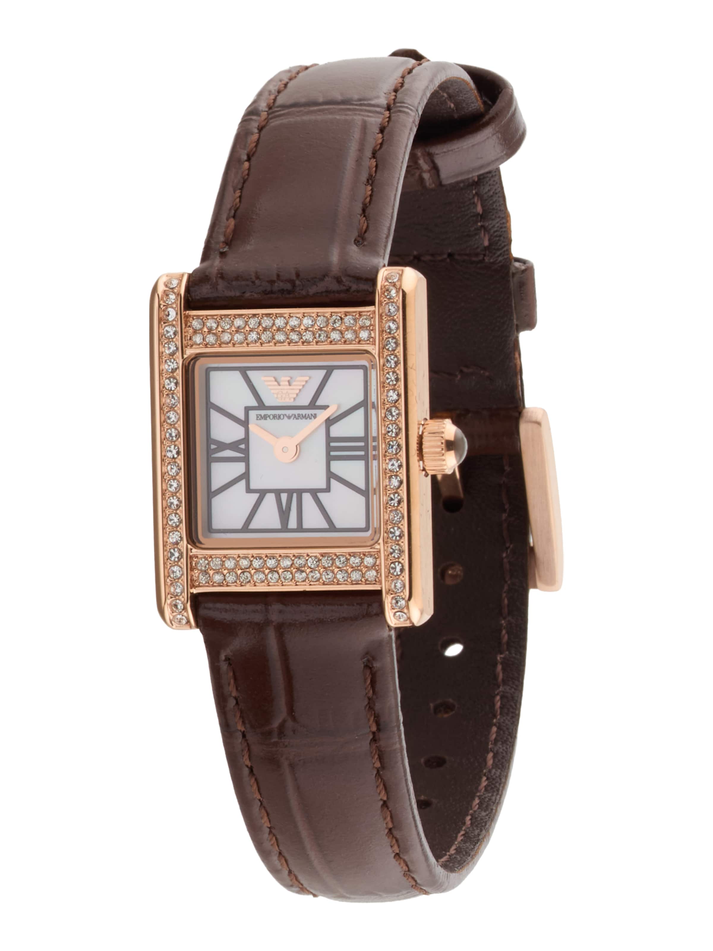 Emporio Armani Аналогов часовник в злато: отпред