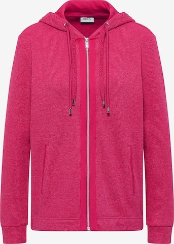 CECIL Zip-Up Hoodie in Pink: front