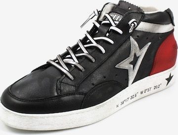 Cetti High-Top Sneakers in Black: front