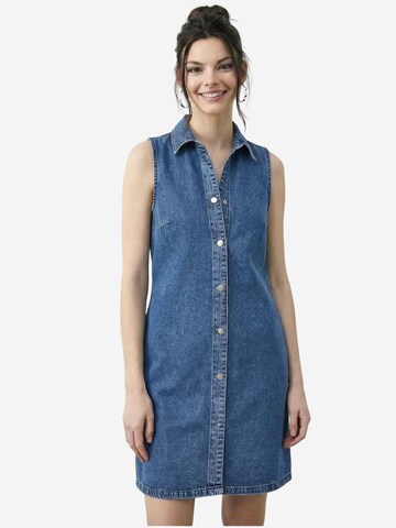 Bianco Lucci - Vestido em azul: frente