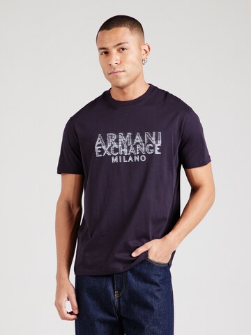 ARMANI EXCHANGE Μπλουζάκι σε μπλε: μπροστά