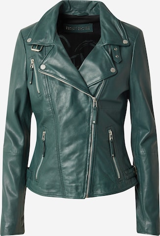 Veste mi-saison FREAKY NATION en vert : devant