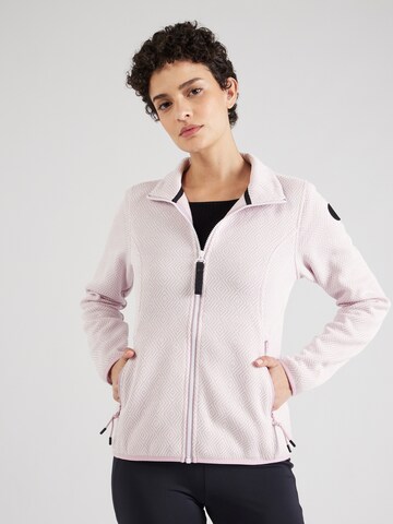 Veste en polaire fonctionnelle 'AULTI' ICEPEAK en rose : devant