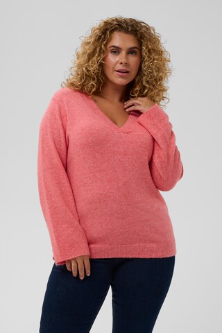 KAFFE CURVE Pullover 'Jilanda' i orange: forside