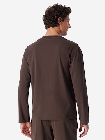 T-Shirt ' Mix Relax ' SCHIESSER en marron