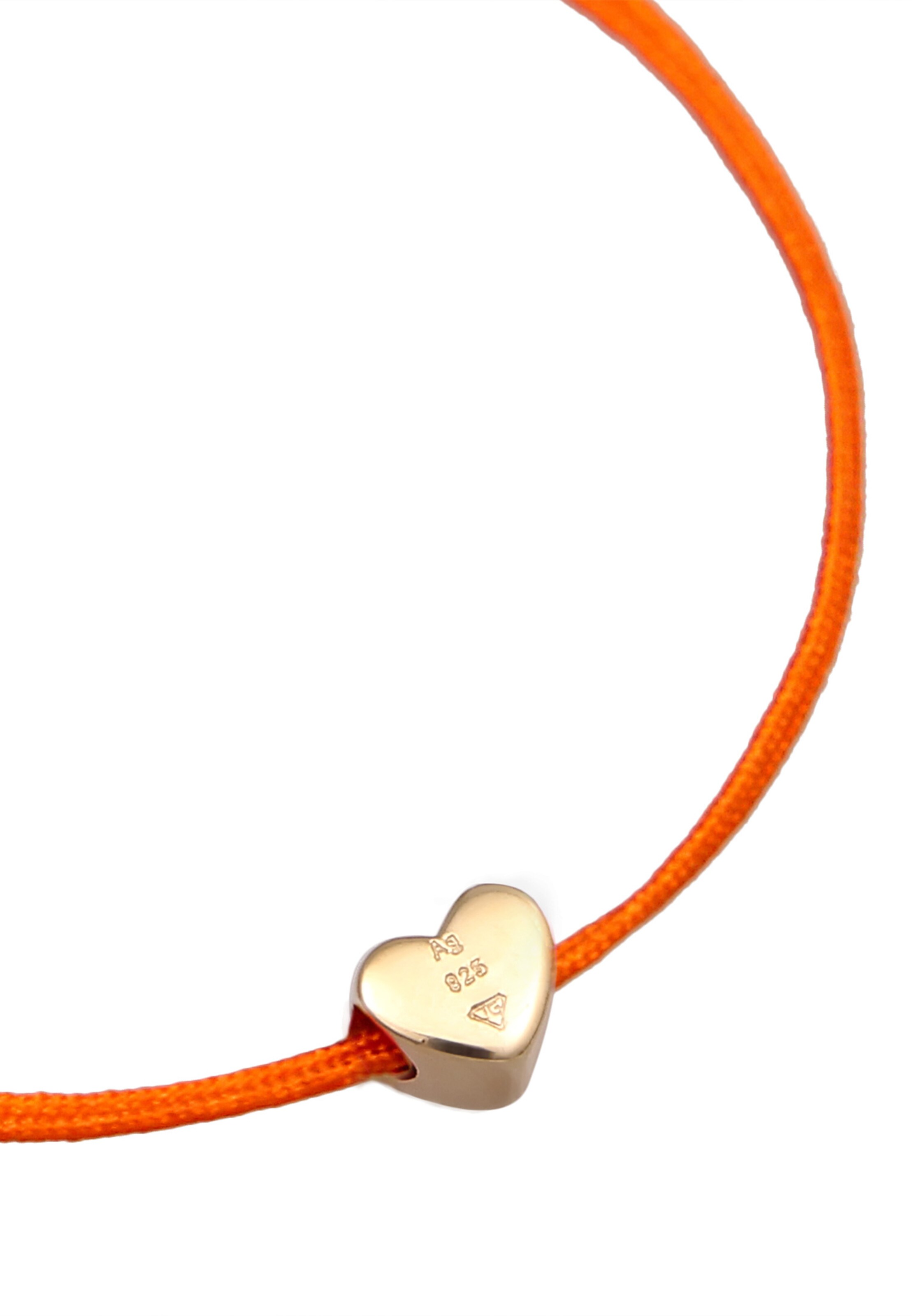ELLI Armband 'Herz' i orange
