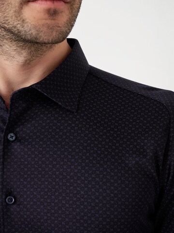 DESOTO Slim fit Overhemd in Blauw