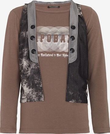 CIPO & BAXX Sweatshirt in Brown: front