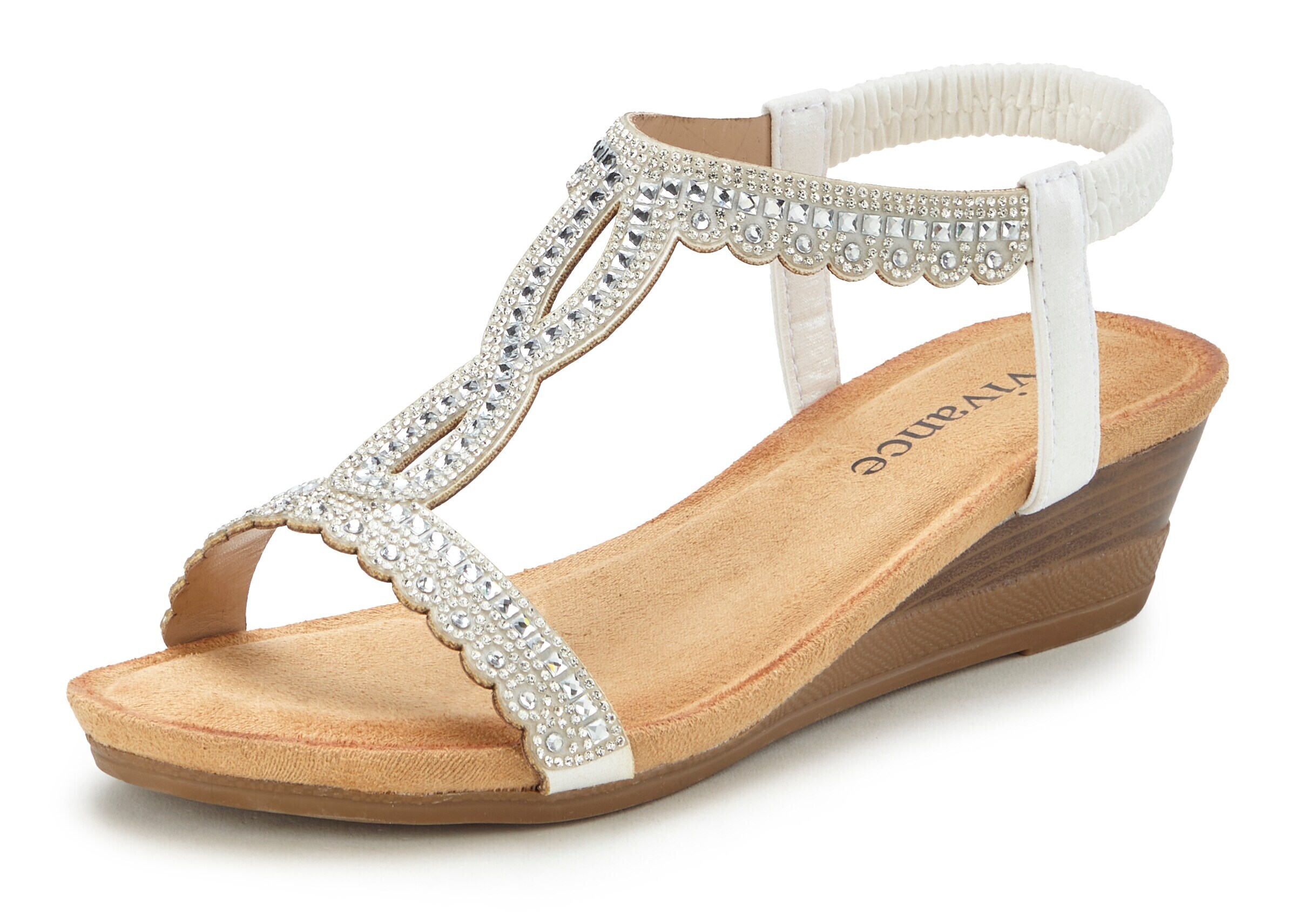 VIVANCE Sandale in Weiß: Vorderseite