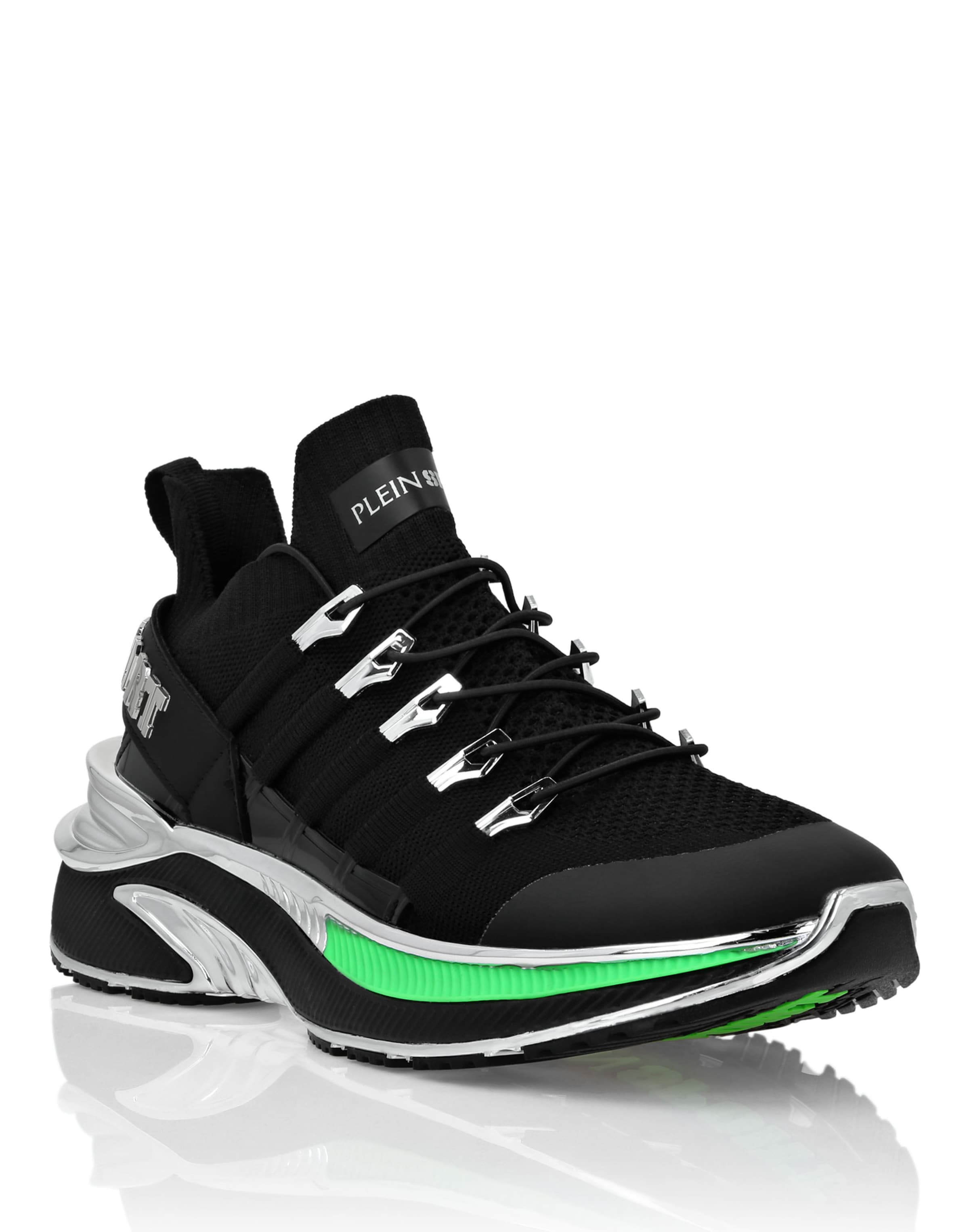 Plein Sport - Zapatillas deportivas bajas 'Chrome Surfer' en negro