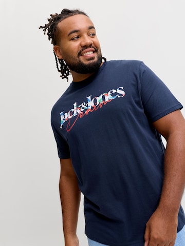 Jack & Jones Plus Tričko 'JJTom' – modrá