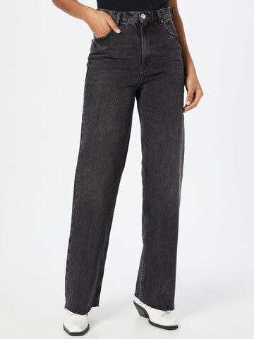 Gina Tricot Wide leg Jeans 'Idun' i svart: framsida