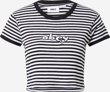 Obey - Camiseta 'ZOE' en negro: frente